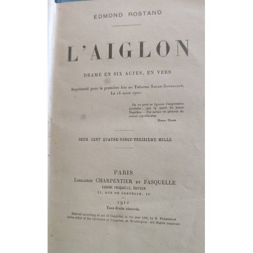Edmond Rostand L Aiglon