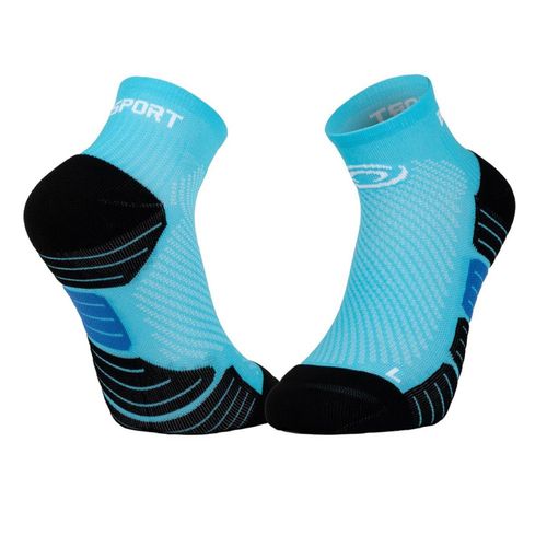 Chaussettes De Running Bv Sport Socquette Scrone.3 Bleu Ciel 36/38