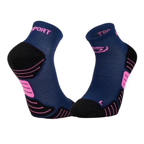 Chaussettes De Running Bv Sport Socquette Scrone.3 Bleu Nuit 36/38