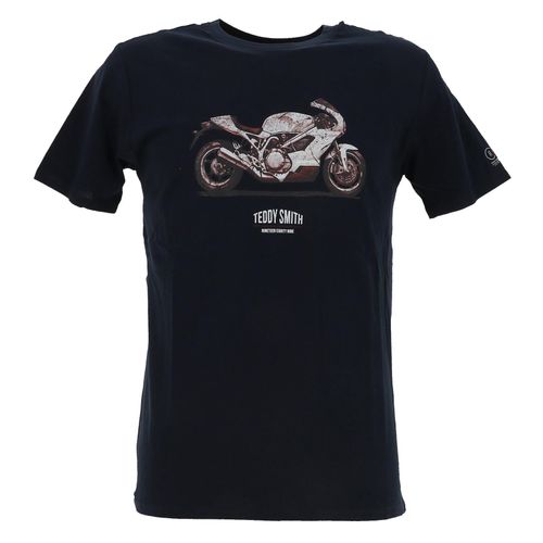 Tee Shirt Manches Courtes Teddy Smith T-Carser Mc Bleu Nuit S