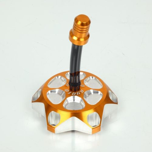 Bouchon De Réservoir Kyoto Aluminium Anodisé Or Pour Moto Enduro Cross Ktm Neuf
