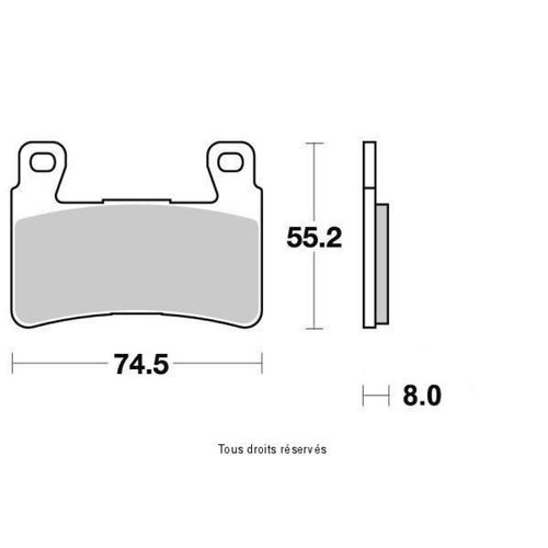 Plaquette De Frein Vesrah Pour Moto Honda 1300 Cb N/S 2003 À 2005 Avg / Avd Neuf