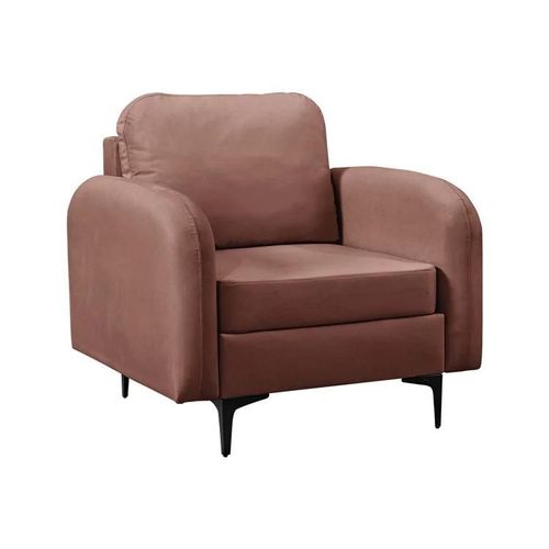 Fauteuil Torlua 100, Rose, Tapisserie, 96x92x94cm