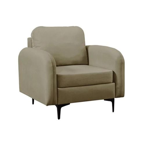 Fauteuil Torlua 100, Brun Clair, Tapisserie, 96x92x94cm
