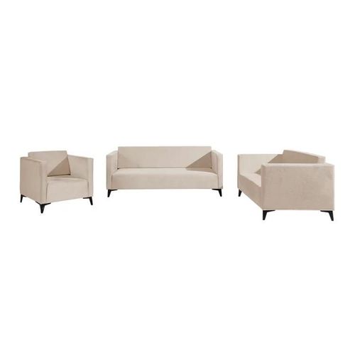 Ensemble De Canapés Virmore 105, Fonction De Couchage, Brun Clair