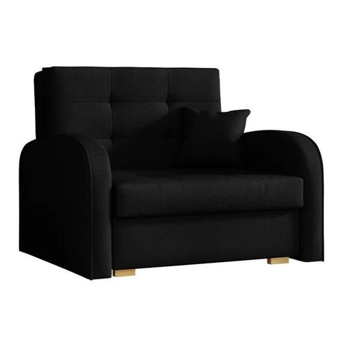 Fauteuil Columbus 114, Noir, Tapisserie, 85x103x98cm