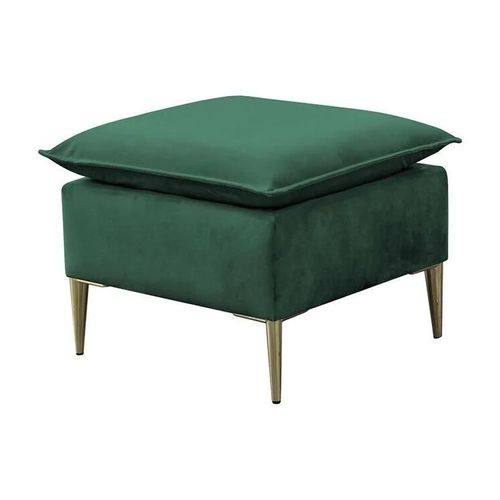 Pouf Providence 147, Vert, Tapisserie, 45x50x50cm