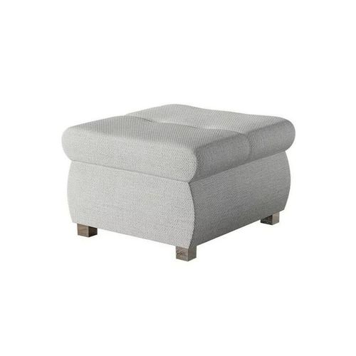 Pouf Comfivo 122, Gris, Tapisserie, 39x60x60cm