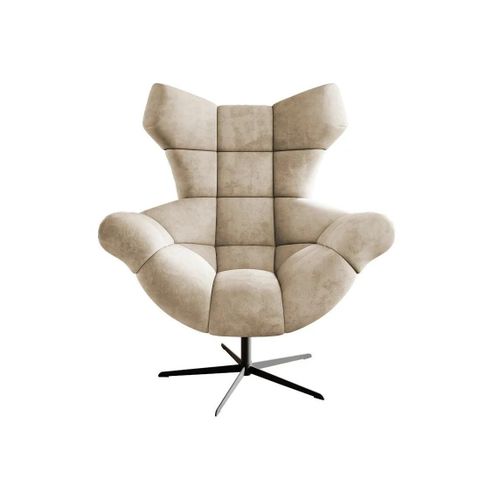 Fauteuil Indiana 146, Brun Clair, Tapisserie, 119x103x84cm