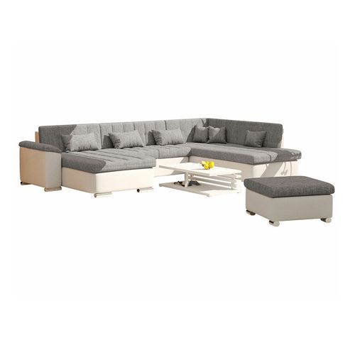 Ensemble De Canapés Comfivo 216, Fonction De Couchage, Gris