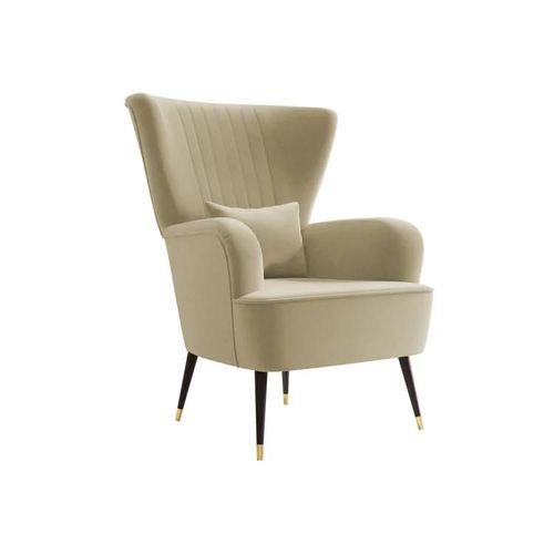 Fauteuil Orem 111, Brun Clair, Tapisserie, 103x82x85cm