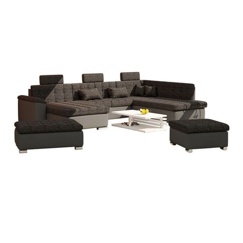 Ensemble De Canapés Comfivo 213, Fonction De Couchage, Gris