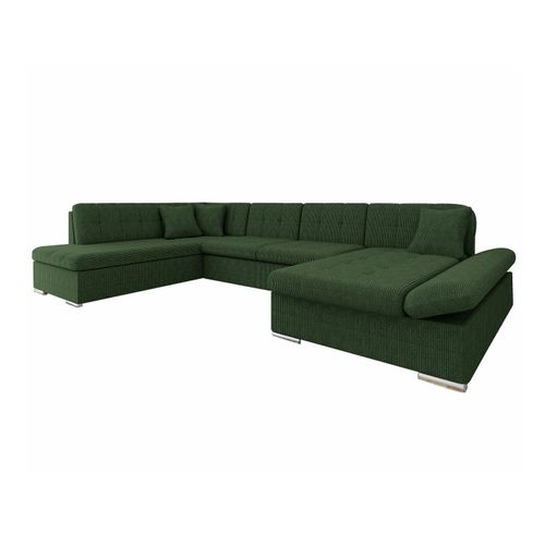 Canapé D'angle Comfivo 150, Vert, Fonction De Couchage, 345x205x76cm