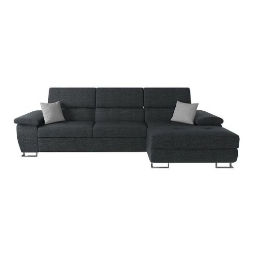 Canapé D'angle Comfivo 242, Gris, Fonction De Couchage, 275x170x71cm