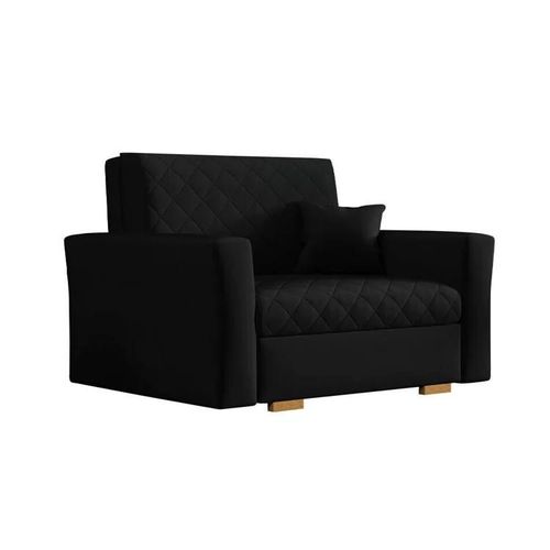 Fauteuil Columbus 145, Noir, Tapisserie, 85x115x98cm