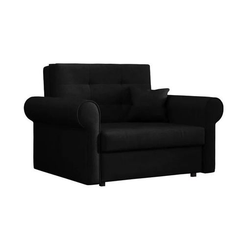 Fauteuil Columbus 127, Noir, Tapisserie, 85x116x98cm