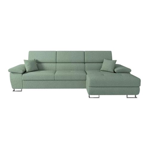 Canapé D'angle Comfivo 242, Turquoise, Fonction De Couchage