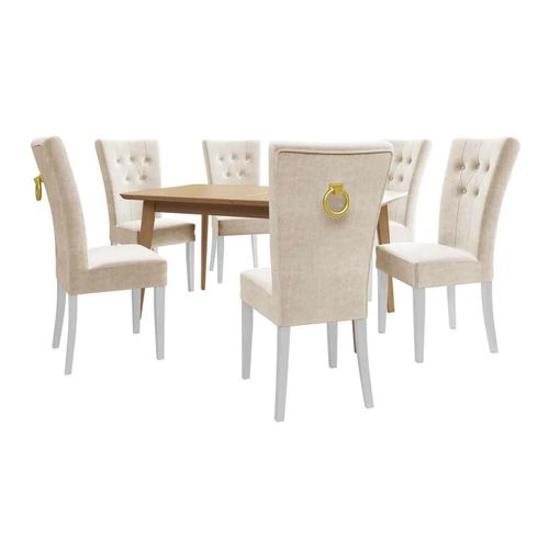 Salle À Manger Complète Racine 144, Nombre De Places: 6, 76x80x140cm