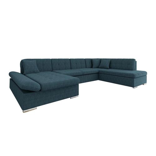 Canapé D'angle Comfivo 150, Bleu, Fonction De Couchage, 345x205x76cm