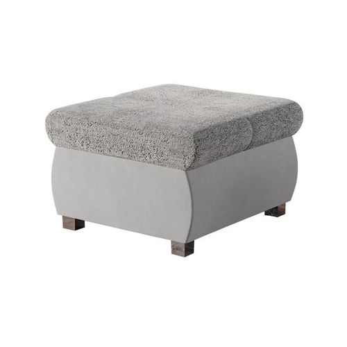 Pouf Comfivo 142, Gris, Tapisserie, 39x60x60cm