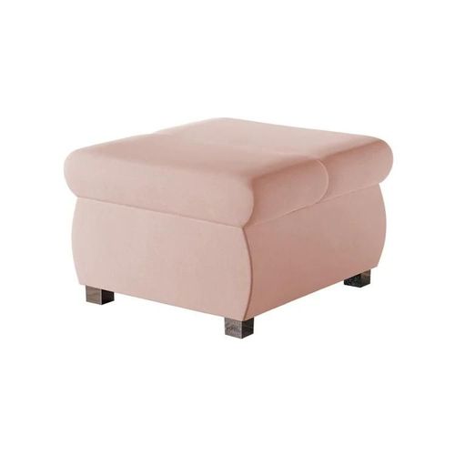 Pouf Comfivo 142, Rose, Tapisserie, 39x60x60cm