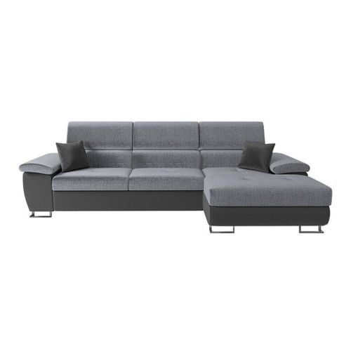 Canapé D'angle Comfivo 242, Gris, Fonction De Couchage, 275x170x71cm