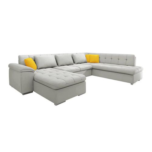 Canapé D'angle Comfivo 170, Gris, Fonction De Couchage, 348x205x76cm
