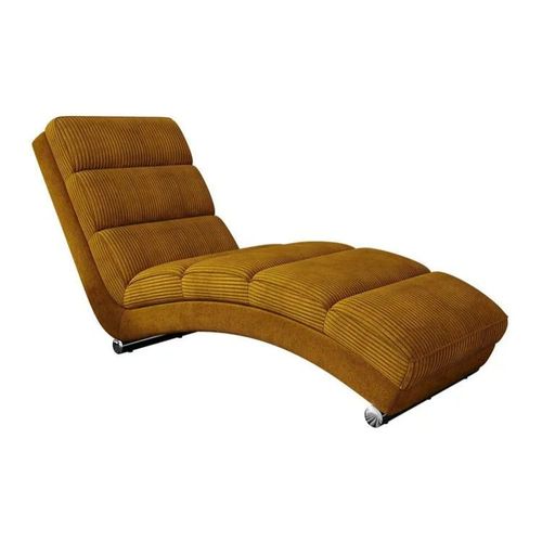 Chaise Longue Comfivo 109, Jaune, Boîte De Literie, 84x62x180cm