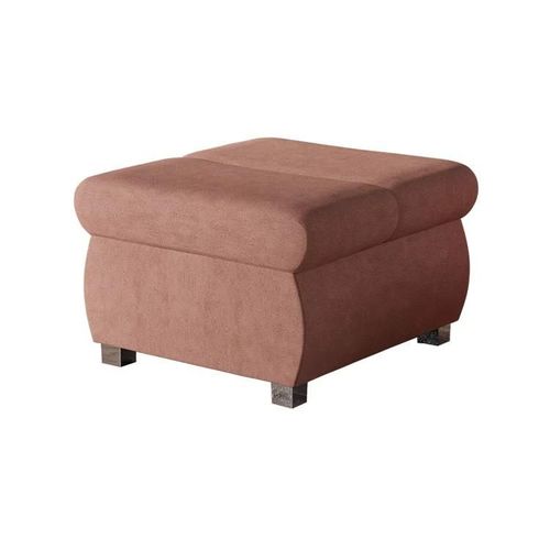 Pouf Comfivo 142, Rose, Tapisserie, 39x60x60cm