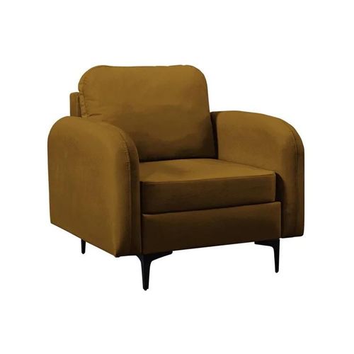 Fauteuil Torlua 100, Brun Clair, Tapisserie, 96x92x94cm