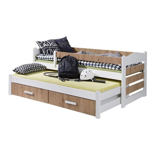 Lit Henderson 139, Simple Avec Un Lit Gigogne Supplémentaire