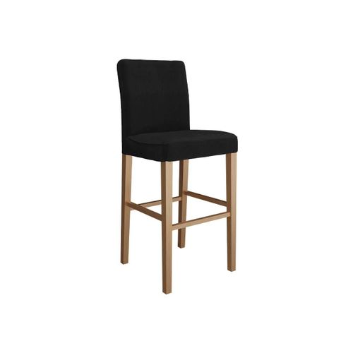 Chaise De Bar Racine 103, Tapisserie, En Bois, 105x45x52cm