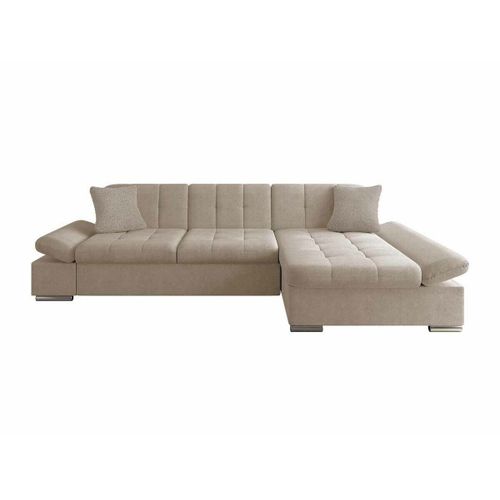 Canapé D'angle Comfivo 152, Brun Clair, Fonction De Couchage