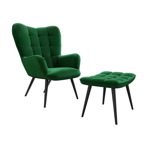 Fauteuil Comfivo 320, Vert, Tapisserie, 96x78x73cm
