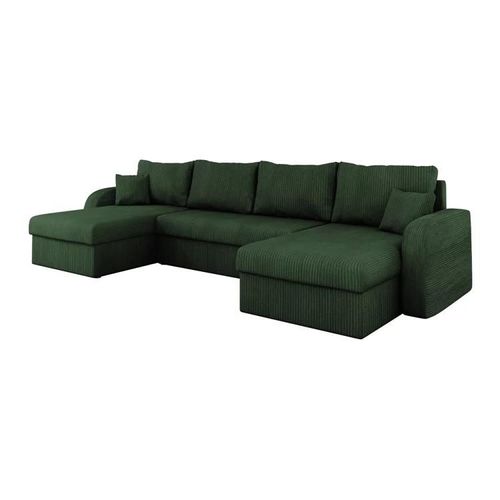 Canapé D'angle Comfivo 233, Vert, Fonction De Couchage, 304x140x80cm