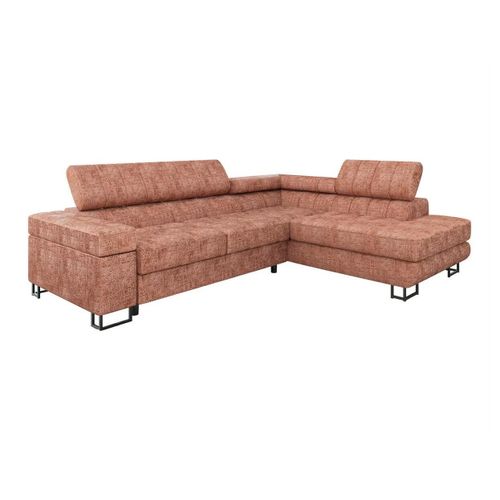 Canapé D'angle Comfivo 247, Rose, Fonction De Couchage, 271x203x71cm