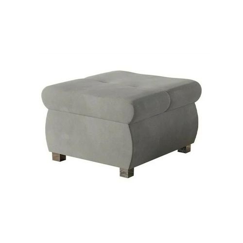 Pouf Comfivo 122, Gris, Tapisserie, 39x60x60cm