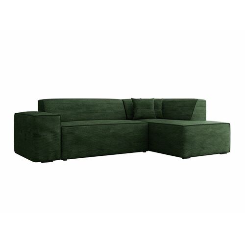 Canapé D'angle Comfivo 289, Vert, Fonction De Couchage, 267x205x73cm
