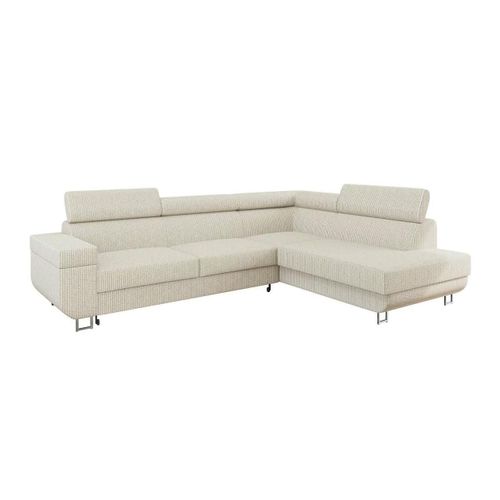 Canapé D'angle Comfivo 306, Brun Clair, Fonction De Couchage