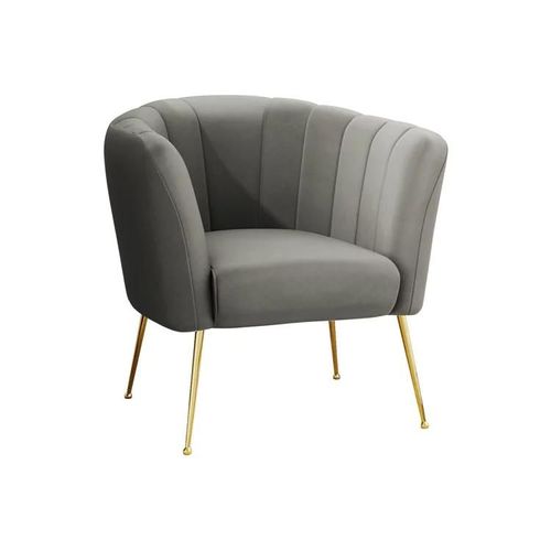 Fauteuil Orem 112, Gris, Tapisserie, 83x85x82cm