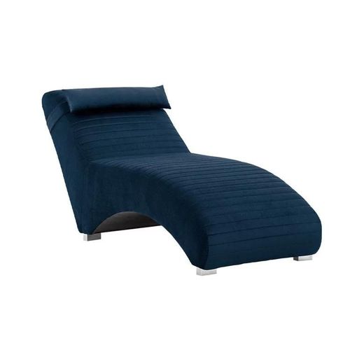 Chaise Longue Providence 183, Bleu, Boîte De Literie, 80x73x170cm