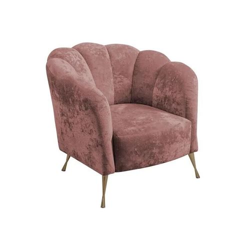 Fauteuil Providence 150, Rose, Tapisserie, 78x87x83cm