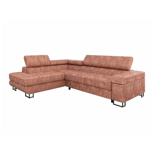 Canapé D'angle Comfivo 247, Rose, Fonction De Couchage, 271x203x71cm