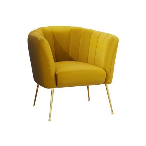 Fauteuil Orem 112, Jaune, Tapisserie, 83x85x82cm