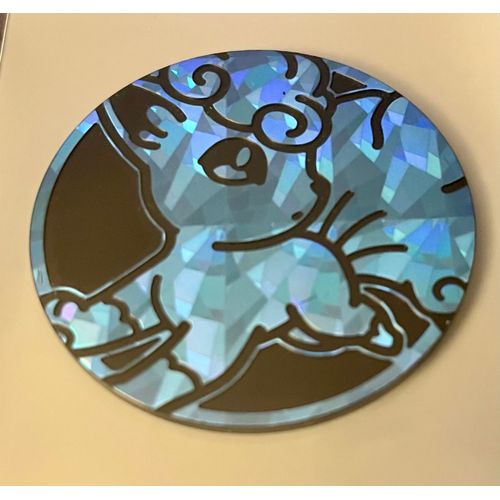 Jeton Pokémon - Goupix - Bleu/Noir Mosaïque
