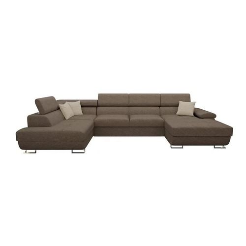 Canapé D'angle Comfivo 190, Marron, Fonction De Couchage, 345x202x71cm
