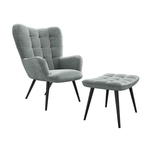 Fauteuil Comfivo 320, Gris, Tapisserie, 96x78x73cm