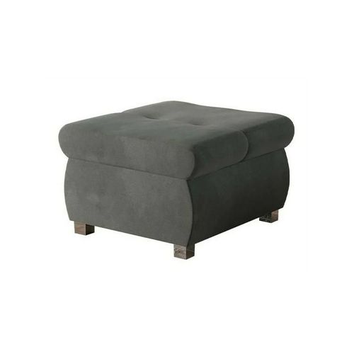 Pouf Comfivo 122, Gris, Tapisserie, 39x60x60cm