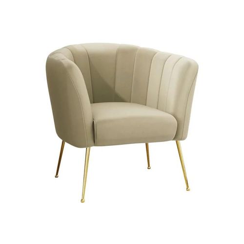 Fauteuil Orem 112, Brun Clair, Tapisserie, 83x85x82cm