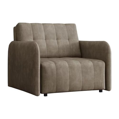 Fauteuil Columbus 176, Brun Clair, Tapisserie, 85x95x98cm